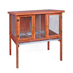 Ware Double Rabbit Hutch with Slide out pan - Ware 01551