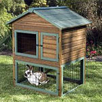 Precision Rabbit Multi-Plex Hutch and Home with Play Yard 33"W x 39"D x 48"H Item #2920-29105 with #2920-29106