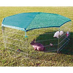 Trixie Outdoor Rabbit Run with Protective Net 82.25" Dia. X 29.5"H Item #6243